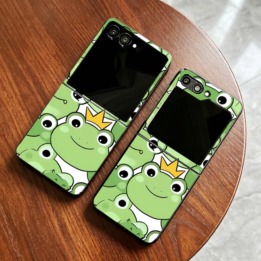 Phone Cases Z Flip 6 - Чехол-накладка с дизайном лягушки для Samsung