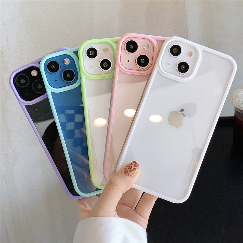 Phone Cases Burga - Акриловый прозрачный чехол ярких цветов для