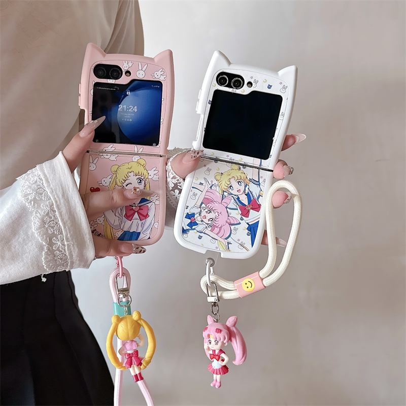 Phone Cases Z Flip 6 - Милый мультяшный чехол для телефона в