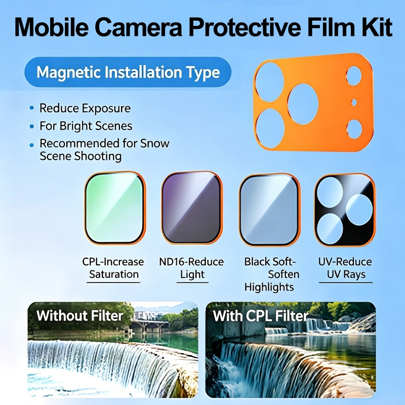 Camera Lens Protector - УФ-фильтр для магнитного фильтра, защитный чехол