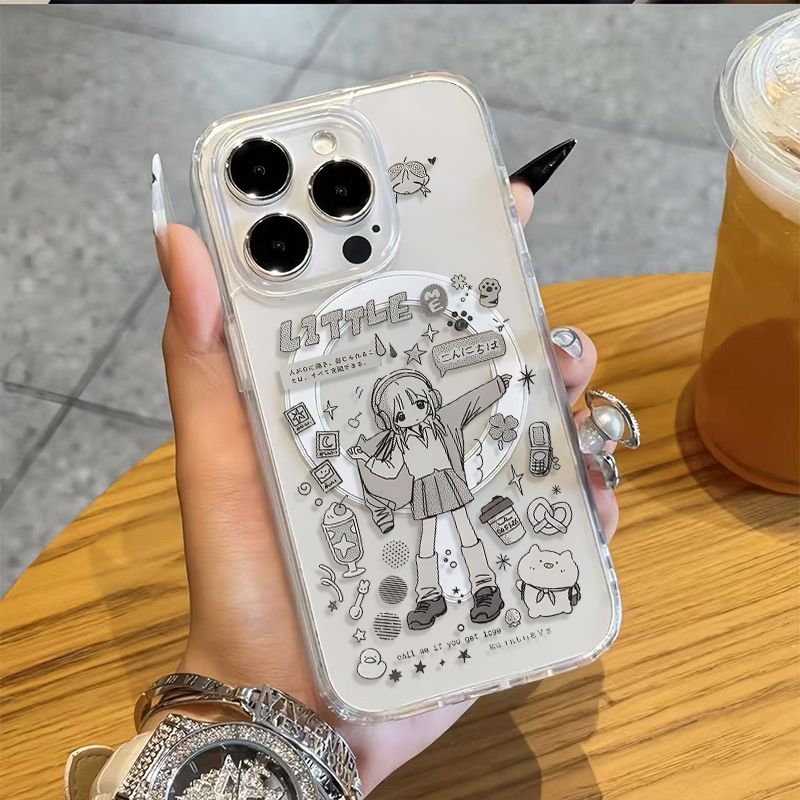 Phone Cases Girly - Милый аниме-чехол для телефона с магнитом
