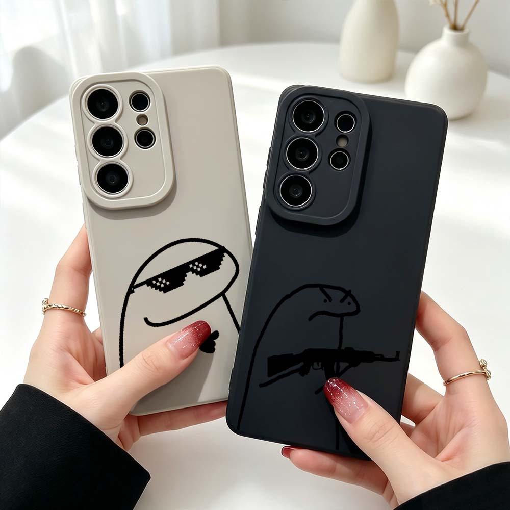 Phone Cases Men - Силиконовый чехол с рисунком Line Man