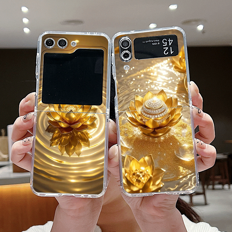 Phone Cases Z Flip 6 - Креативный чехол для телефона с золотым