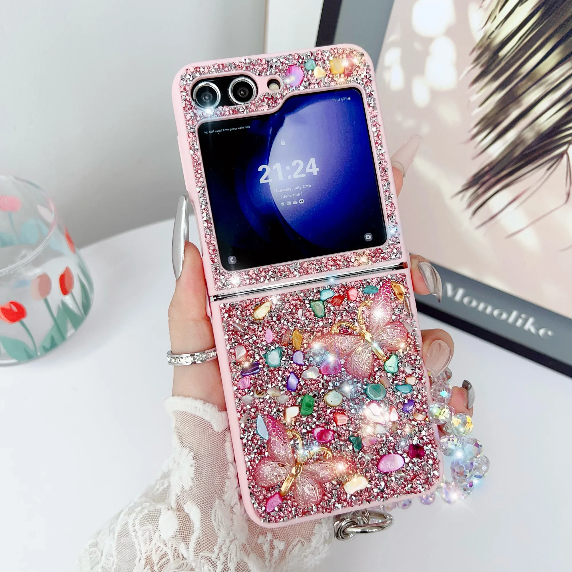 Phone Cases Z Flip 6 - Роскошный блестящий чехол для телефона Samsung