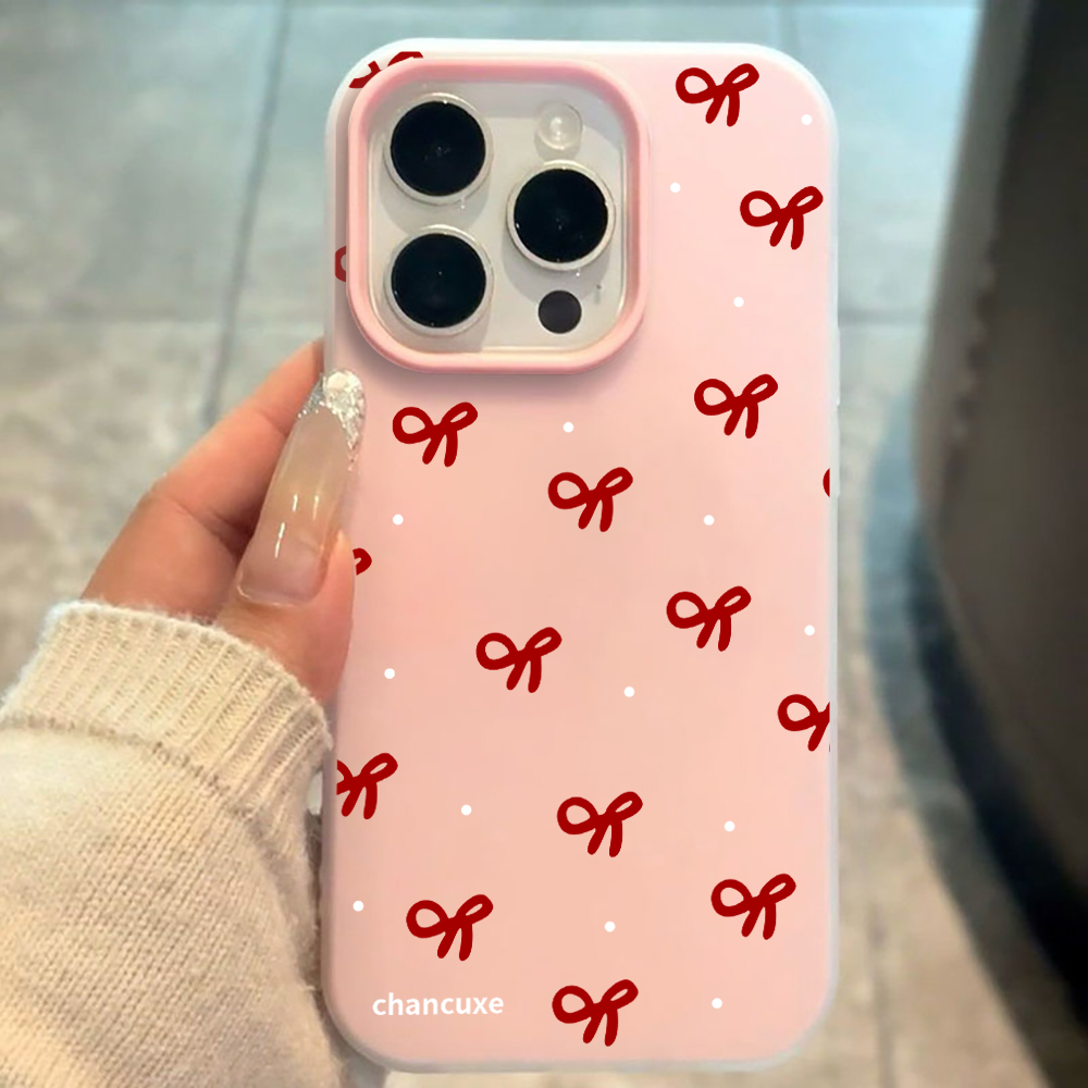 Phone Cases Girls - Минималистичный чехол для телефона с бантом