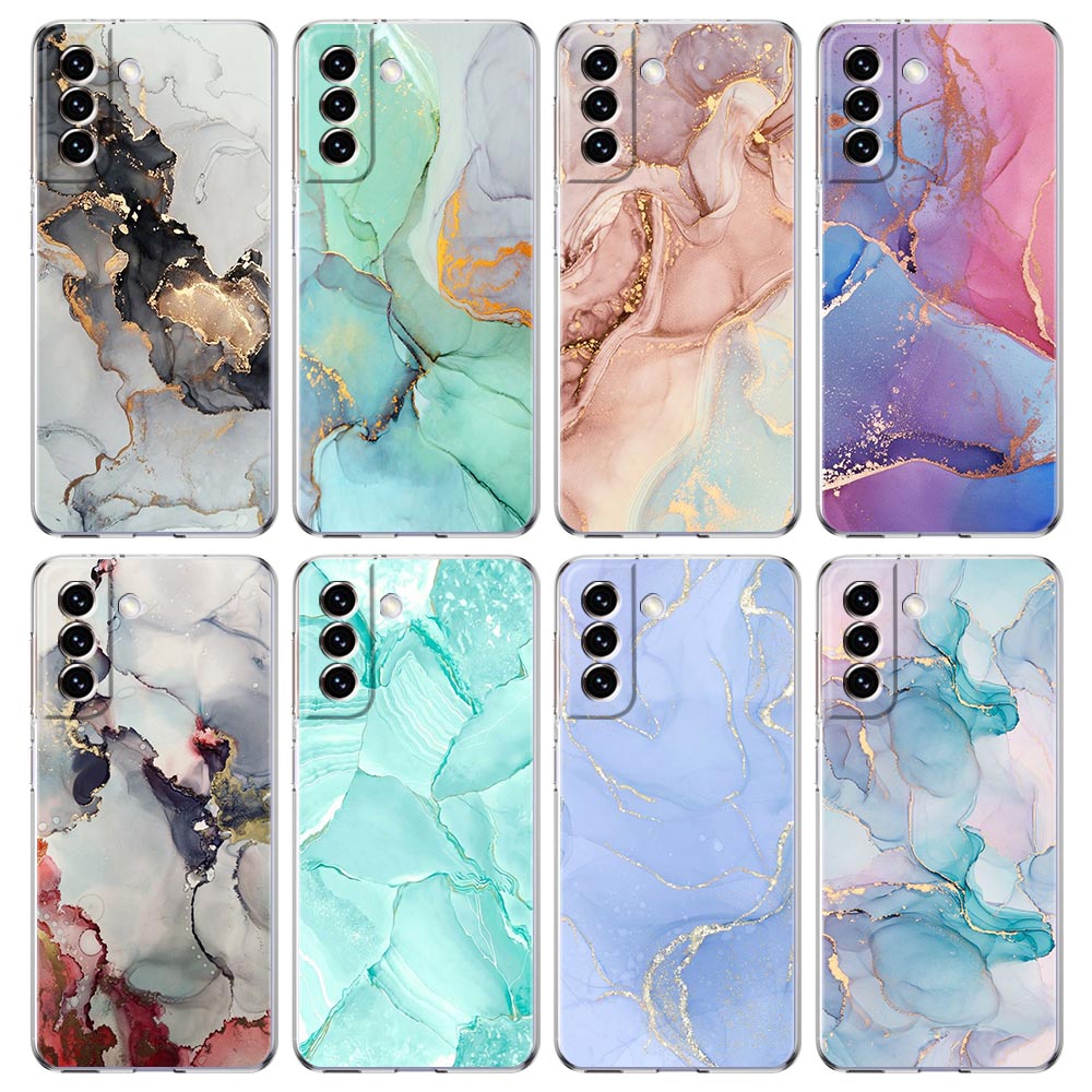Phone Cases Burga - Мраморный прозрачный силиконовый чехол для телефона