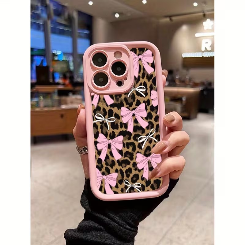 Phone Cases Iphone 11 - Противоударный чехол-бампер с леопардовым принтом и
