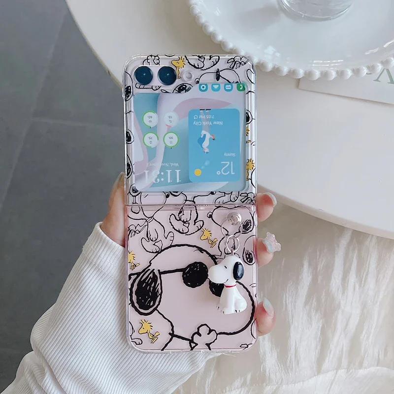 Phone Cases Z Flip 6 - Прозрачный чехол для телефона с милым