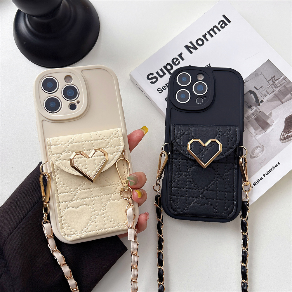 Phone Cases Girly - Чехол-кошелек через плечо с держателем для